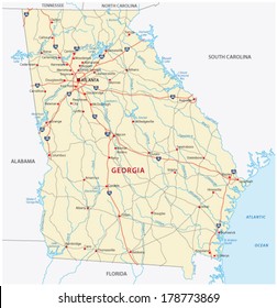 Georgia Road Map