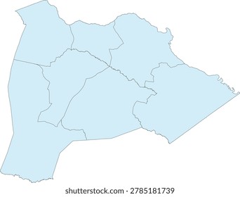 Georgia State Burke County vector Census Tract polygon based on Tiger 2020 Census Data