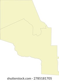 Georgia State Clinch County vector Census Tract polygon based on Tiger 2020 Census Data