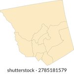 Georgia State Jones County vector Census Tract polygon based on Tiger 2020 Census Data