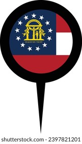 Georgia State Location Pin Icon