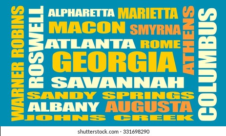 Georgia state main cities list