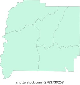 Georgia State Pike County vector Census Tract polygon based on Tiger 2020 Census Data