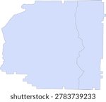 Georgia State Stewart County vector Census Tract polygon based on Tiger 2020 Census Data