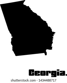 Georgia state svg, Vector, USA