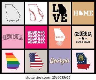 Georgia state t shirt design