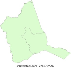 Georgia State Warren County vector Census Tract polygon based on Tiger 2020 Census Data