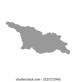 Georgia vector country map silhouette