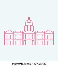 Georgia  Vector Illustration