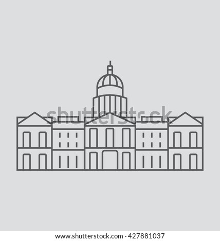 Georgia  Vector Illustration