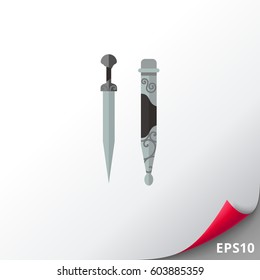 Georgian dagger with hose icon
