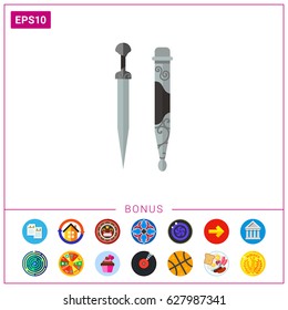 Georgian dagger with hose icon