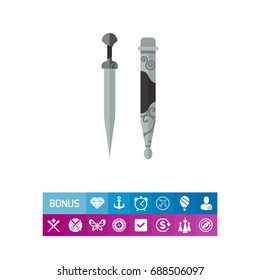 Georgian dagger with hose icon