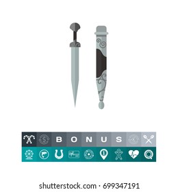 Georgian dagger with hose icon