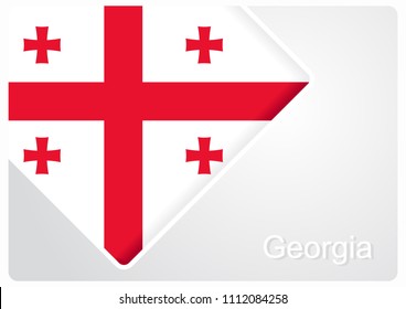Georgian flag design background layout. Vector illustration.