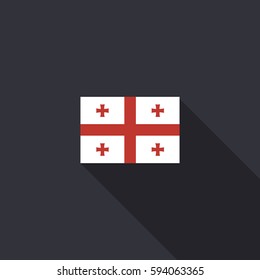 georgian flag. vector illustration