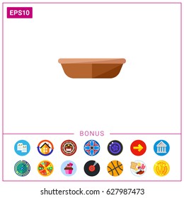 Georgian ketsi dish vector icon