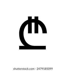 georgian lari coin icon vector illustration eps 