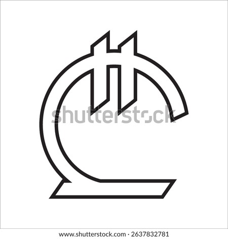 Georgian lari currency icon vector illustration symbol design