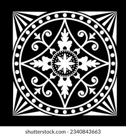 georgian style pattern background. vector illustration.