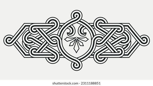 Georgian Traditional Ornament Vector Illustration