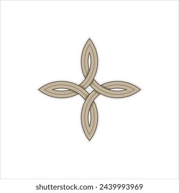 Georgian traditional ornament. Vintage style decoration. Part of set.