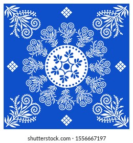 Georgian traditional ornaments. Vector Ornament With Caucasian Motifs. Persian colored carpet. Rich ornament for fabric design, handmade, interior decoration