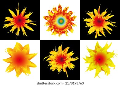 pintura de fondo de flor abstracta georot gin aster
