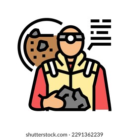 geoscientist worker color icon vector. geoscientist worker sign. isolated symbol illustration