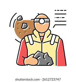 geoscientist worker color icon vector. geoscientist worker sign. isolated symbol illustration