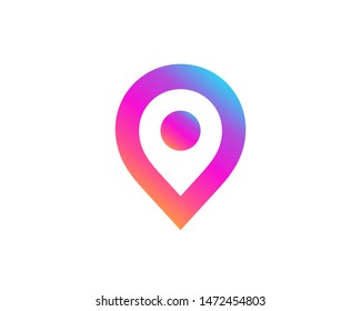 Geotag Or Location Pin Logo Icon Design
