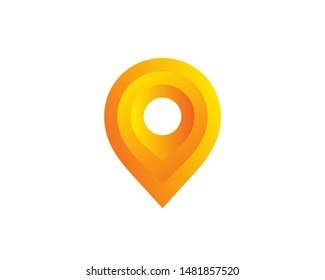 Geotag Or Location Pin Logo Icon Design
