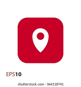 Geotag pin icon for web and mobile
