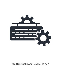 geotechnical engineering icon. vector.Editable stroke.linear style sign for use web design,logo.Symbol illustration.