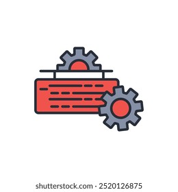 ícone de engenharia geotécnica. vetor.Sinal editável de estilo traço.linear para uso web design,ilustração logo.Symbol.