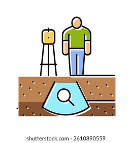 geotechnical study mining color icon vector. geotechnical study mining sign. isolated symbol illustration