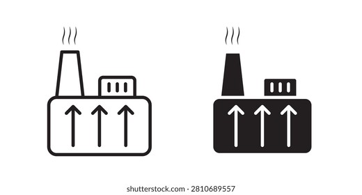 Geothermal Energy icon editable symbol EPS10..