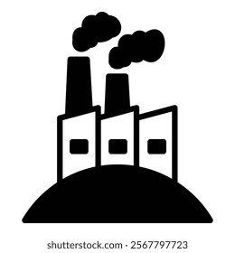 Geothermal Energy Icon Element For Design