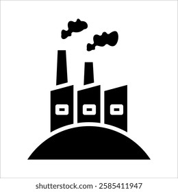 Geothermal Energy Icon Element For Design
