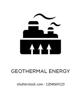Geothermal Energy icon. Geothermal Energy symbol design from Ecology collection. Simple element vector illustration on white background.