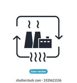 geothermal energy icon. Energy Types symbol template for graphic and web design collection logo vector illustration
