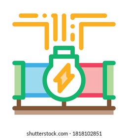 geothermal energy pipe icon vector. geothermal energy pipe sign. isolated contour symbol illustration