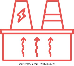 Geothermal Energy vector icon. Can be used for printing, mobile and web applications.