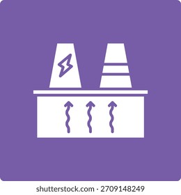 Icono de Vector de energía geotérmica. Se puede utilizar para aplicaciones de impresión, móviles y de Web.