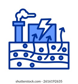 Geothermal Icon Element For Design