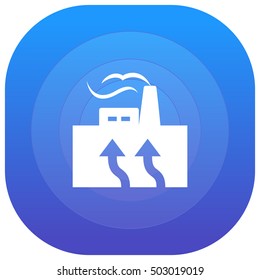 Geothermal Purple - blue circular UI/UX App Icon / Logo Design