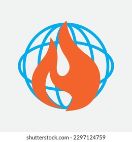 geothermal source logo illustration design