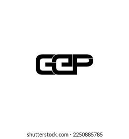 gep typography letter monogram logo design