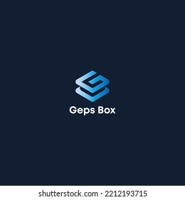 Logotipo de caja de Geps, logotipo de GC Diseño