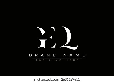 GEQ abstract letter logo design. This logo is designed by three abstract letters.